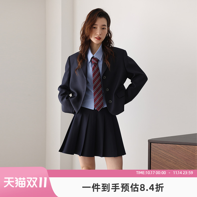 春季西装外套嘉茱莉设计感小众