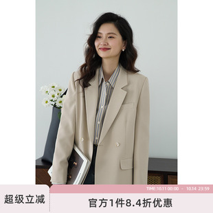 一粒扣小西服设计感小众 新款 嘉茱莉通勤西装 外套女小个子2025春季