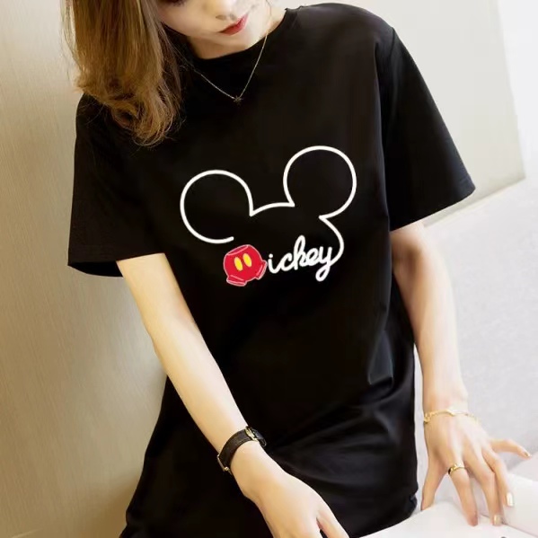 棉卡通卡通休闲印花中长款