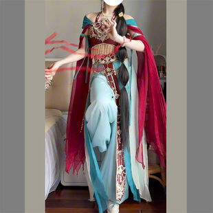 出租新款异域风敦煌飞天西域公主重工刺绣改良日常