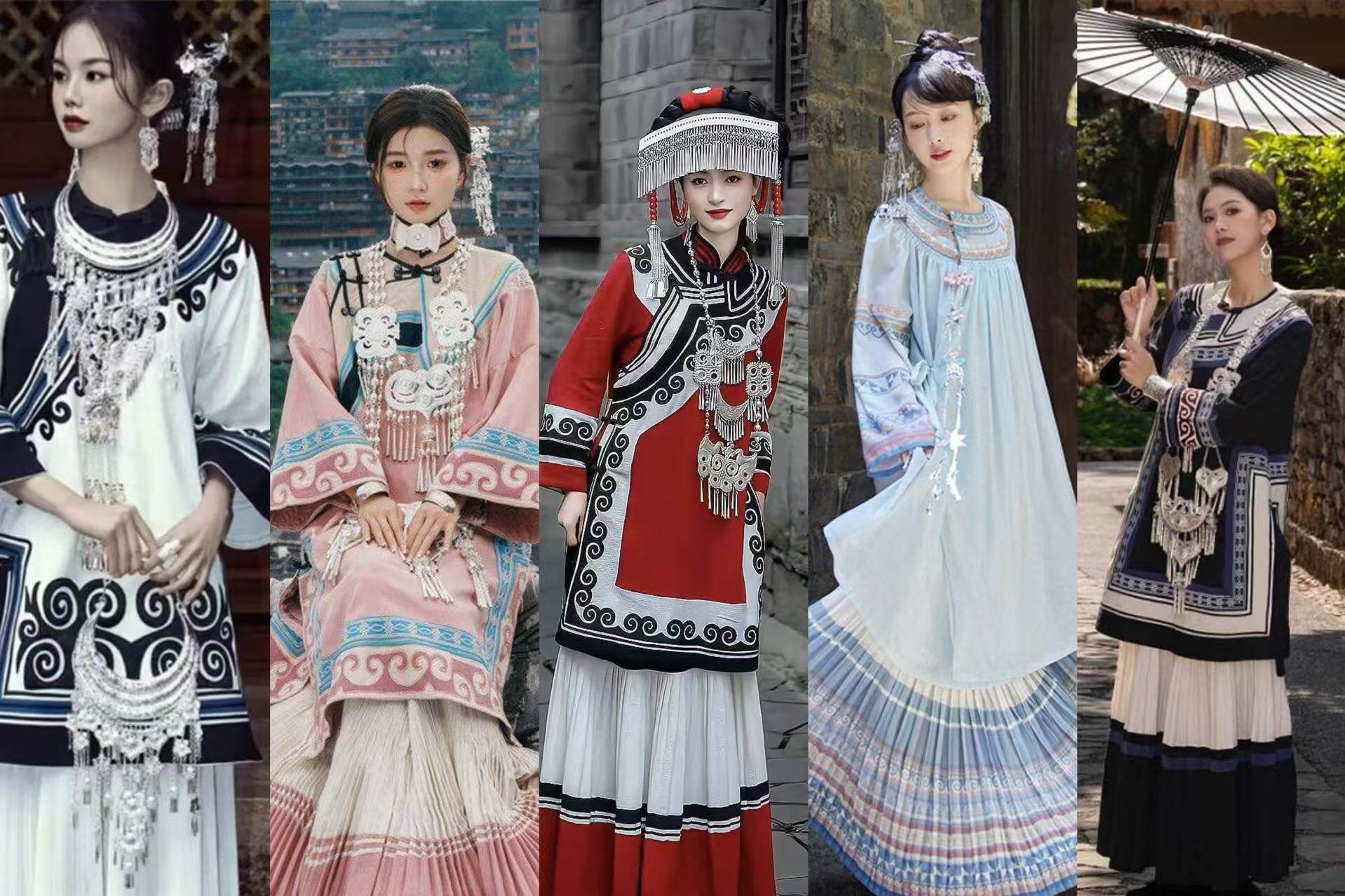 出租新款彝族服饰服装少数民族风赛诺四川凉山旅拍写真民族服装