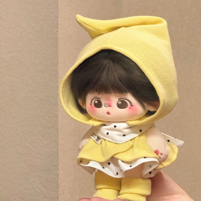 20cm棉花娃娃衣服可爱乖萌无属性正常体平价娃衣斗篷时尚套装