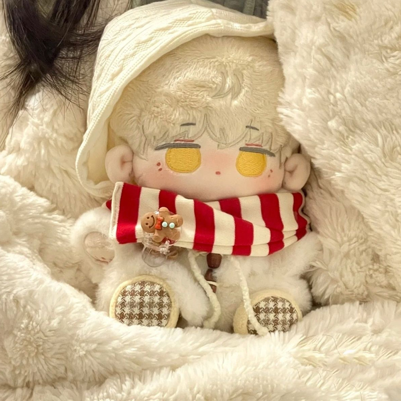 10cm20cm姜饼兔星星树套装20cm棉花娃娃正常体海星体换装娃衣
