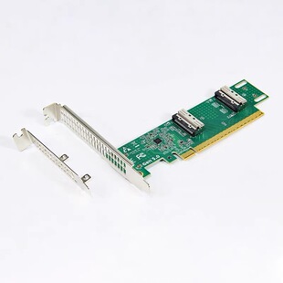 速桥PCIE5.0转MCIO扩展卡MCIO-8I转PCIex16插槽U.2底座拆分转接卡