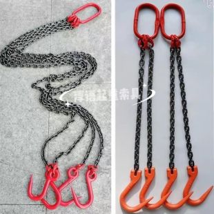 起重吊钩链条吊索具钢管钩宽嘴钩尖挂钩吊具吊装 吊链挂钩铁链钩子