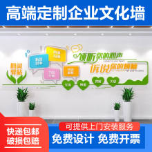 心灵辅导室装饰布置定制3d亚克力文化墙心理健康咨询背景墙面设计