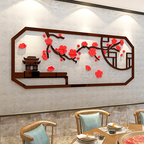 农家乐饭店包厢布置中国风装饰画