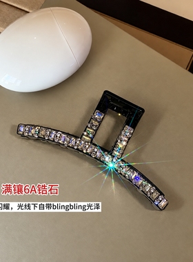 锆石鲨鱼夹女轻奢高级感发夹发饰