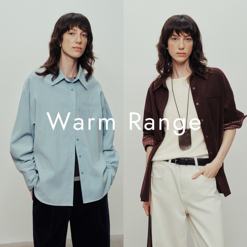 Warm Range 灯芯绒纯棉拼接格子衬衫