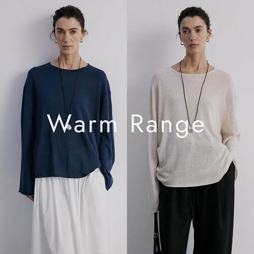 WarmRange亚麻卷边长袖针织罩衫