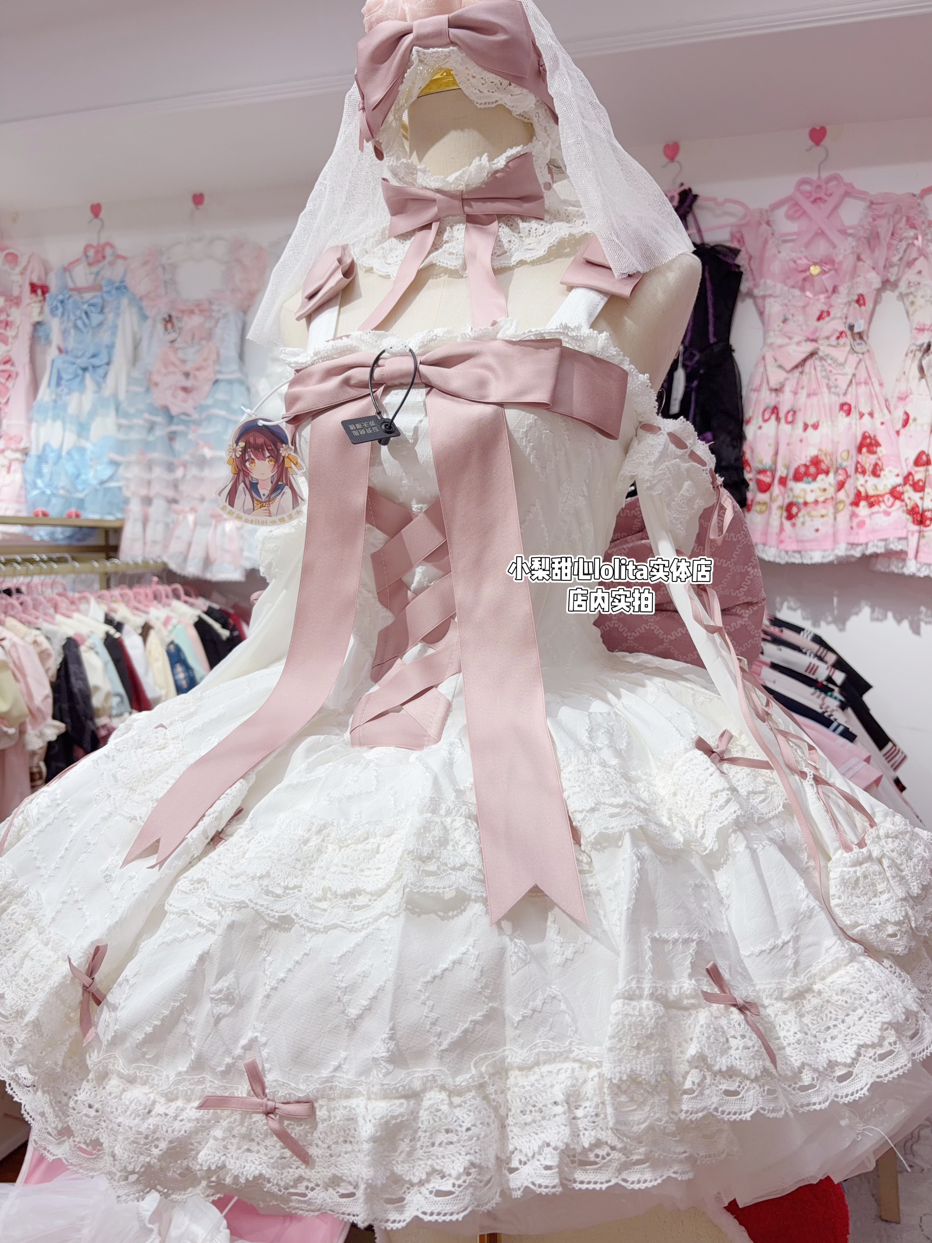 小梨甜心｜初恋缎带lolita粉色芭蕾doll感沉睡梦境原创实体店现货图片