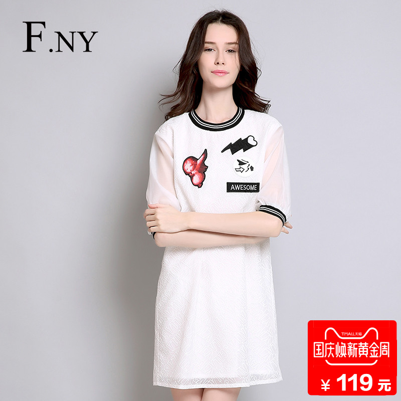 F£®NY·¨ÄÝ20118Ïļ¾Ð¿îÓ¡»¨Ë«²ãÁ¬ÒÂȹ×ÓÅ®¶ÌȹÊçŮѩ·Ä1721377