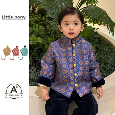 男童冬季加厚保暖新中式唐装