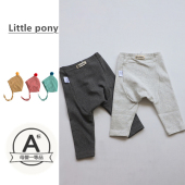 子保暖裤 新生儿男女宝宝加绒大屁屁裤 纯色百搭裤 小月龄韩版 子 冬装