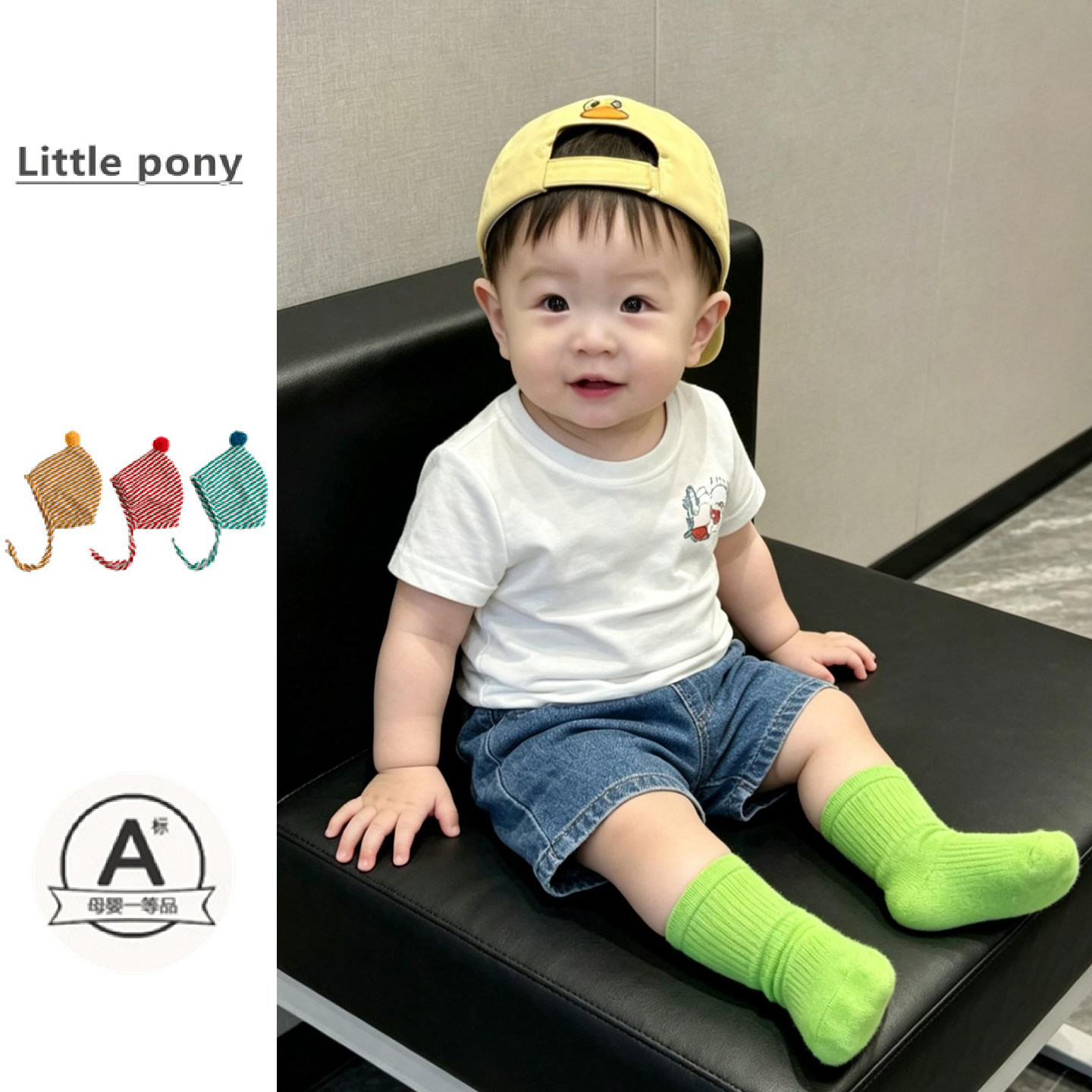 儿童2026夏季新款短裤男童韩版百搭牛仔直筒裤五分裤短袖T恤套装