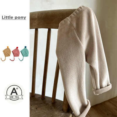 婴儿裤子秋冬新款男女宝宝加绒加厚打底裤儿童纯色百搭外穿打底裤