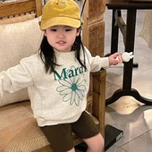 女童卫衣2026春秋新款 女中大童洋气小雏菊印花百搭长袖 上衣