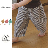 男女宝宝复古哈伦防蚊裤 婴儿裤 2026新款 儿童条纹休闲裤 子夏季 薄款