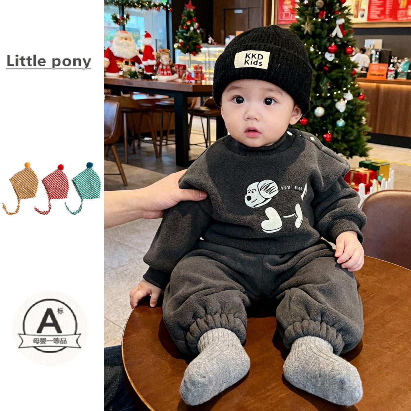 男宝宝冬季新款加绒套装婴儿可爱奥粒绒长袖卫衣卫裤两件套外出服,童装/婴儿装/亲子装,套装,淘宝优惠券,粉丝福利购,淘宝优惠卷