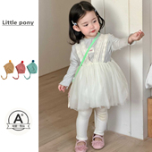 女童春季 两件套生日裙 可爱花边背带纱裙打底衫 新款 裙子女宝宝韩版