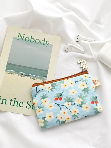 Маленький бумажник, свежая небольшая сумка, ткань, картхолдер, кошелек, сумка через плечо, монеты, сумка-органайзер, цветочный принт