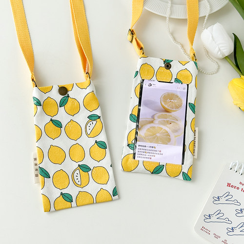 触屏手机包女 斜挎挂脖袋2026新款便携手机保护套小杂物包零钱袋 - 封面