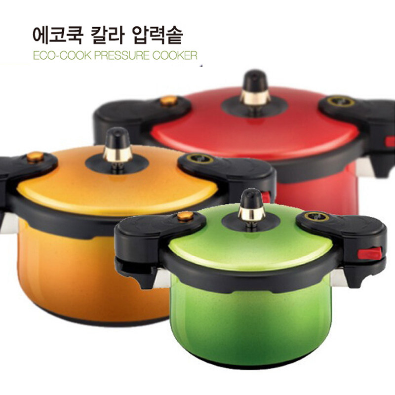 韩国原装进口正品 直邮 ECO-COOK彩色高压锅 压力锅