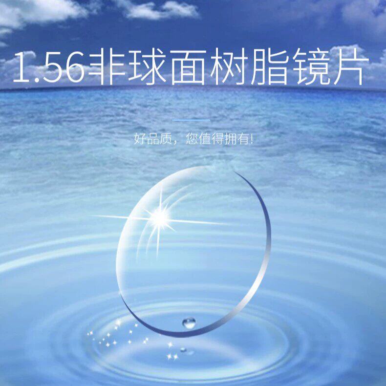 1.56非球面高清镜片1.61/1.67/1.74超薄防蓝光变色近视眼镜镜片