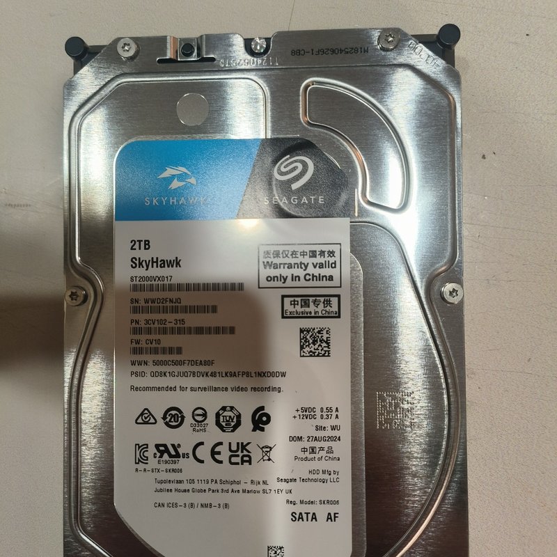 议价希捷SkyHawk 2TB监控硬盘,包测,3.5寸SAT