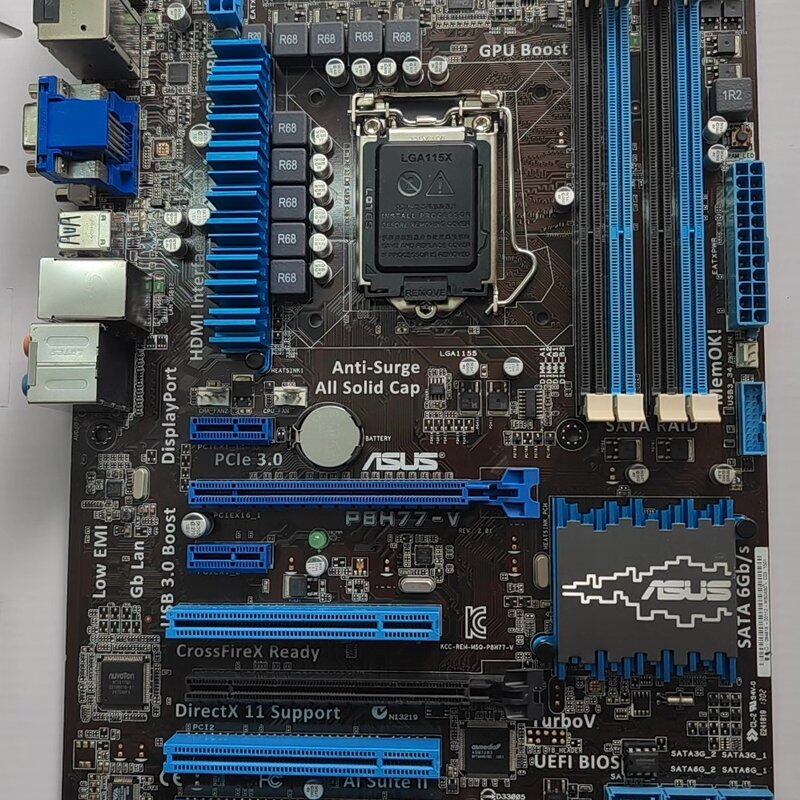 议价库存 华硕 P8H77-V A1155 DDR3 集H