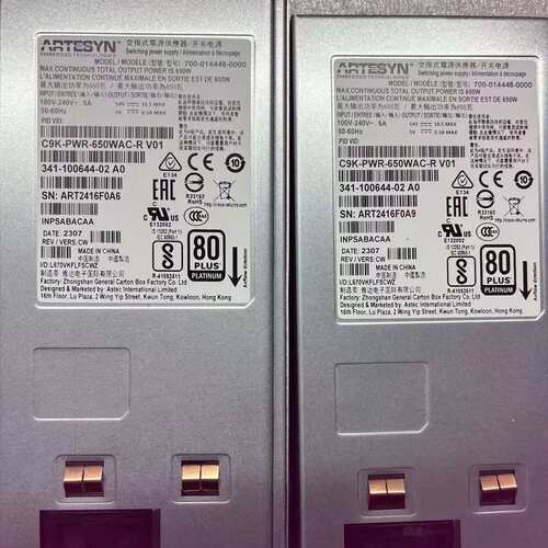 议价C9K-PWR-650WAC-R电源 库存30