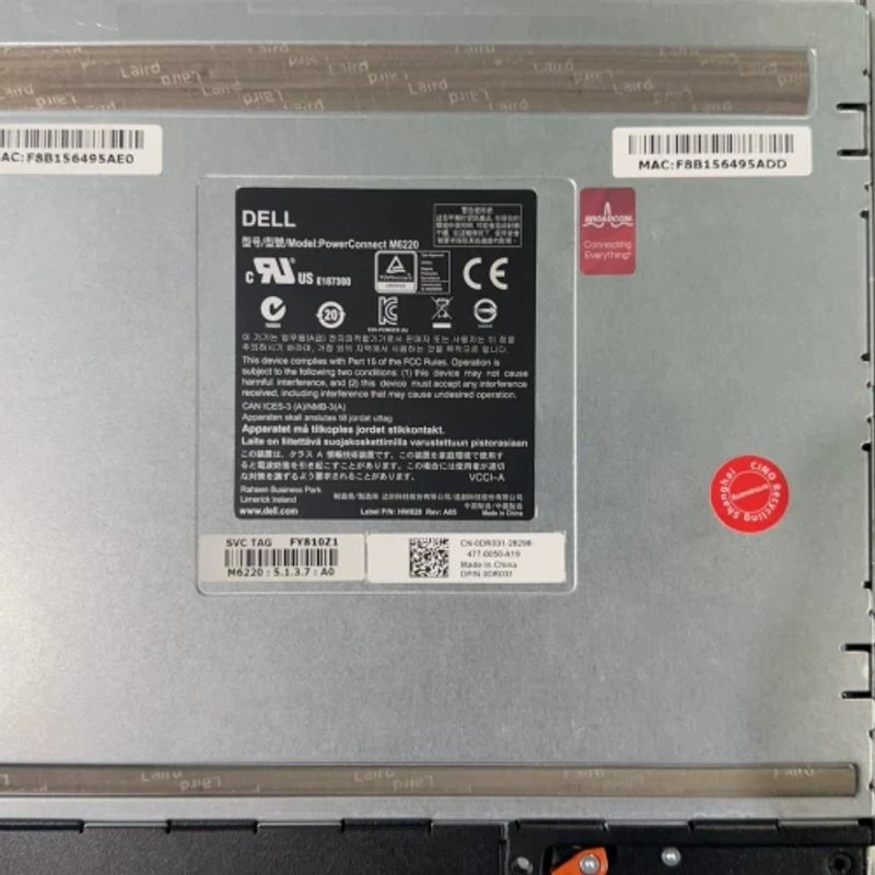 议价DELL M1000E M6220 片式 四口交换机10G