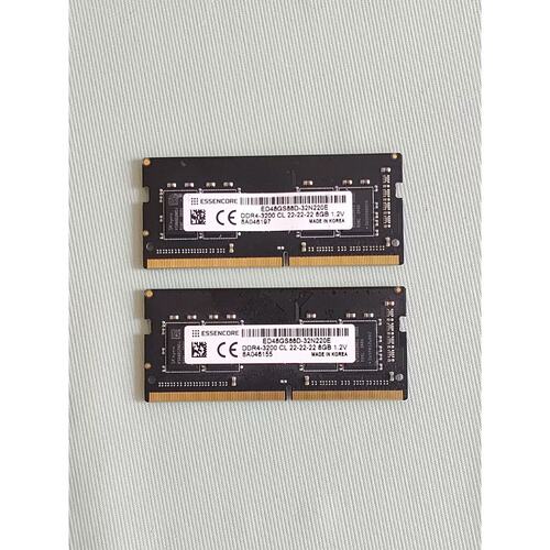议价科赋Essencore DDR4-3200 16G(8x2)