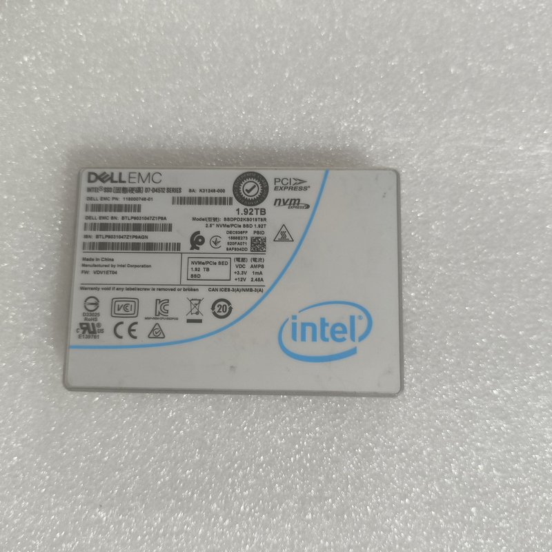 议价Dell EMC D7-D4512 SSD 固态硬盘