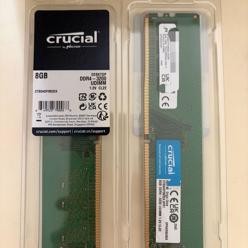 议价英睿达CRUCIAL DDR4 8G 3200台式机内存条,