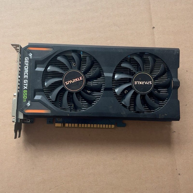 议价旌宇 gtx650ti 1g d5 显卡 如图所示 拆