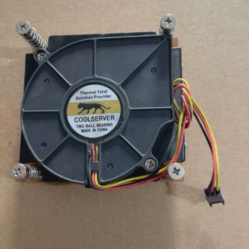 议价强金钱豹散热器纯铜1U2U工控机主板775主板