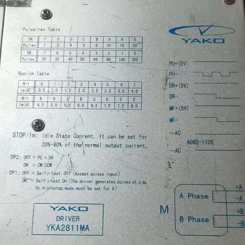 议价YAKO步进驱动器 YKA2811MA 两相步进马达专用