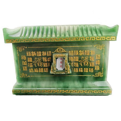福满堂绿【30年老厂价销售】殡葬用品骨灰盒寿盒棺材玉石整体