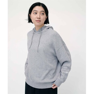 连帽空气流纯棉宽松灰色有大码 外贸日单外套 春秋新款 卫衣女款