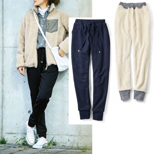 外贸出口长裤 加绒加厚弹性温暖亲肤柔软休闲有大码 新款 女裤