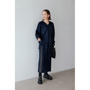 早春漂亮套装轻熟高级感显瘦设计感百搭有大码外贸日单针织衫