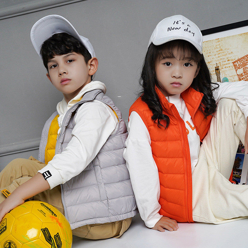 男女童90白鸭绒轻薄马甲秋冬中大童儿童羽绒背心保暖外套,童装/婴儿装/亲子装,羽绒马甲,淘宝优惠券,粉丝福利购,淘宝优惠卷