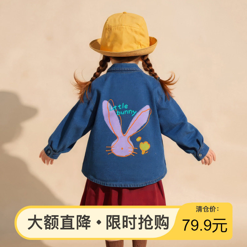 童贝童装2025年秋季新款女童衬衫
