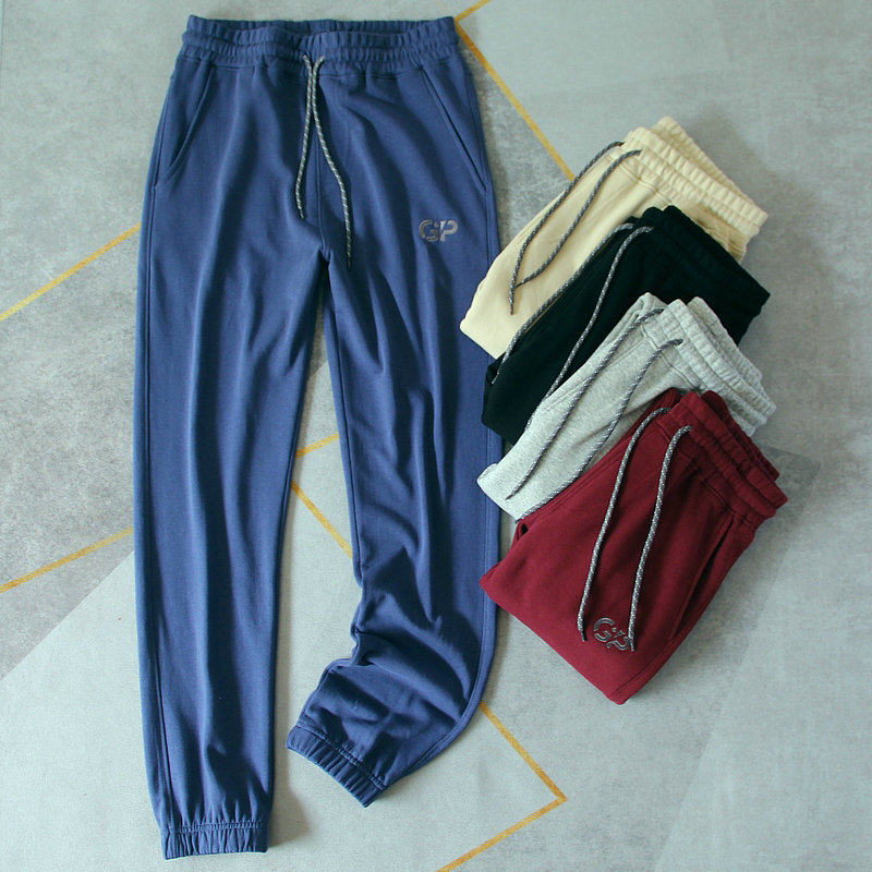 春秋新款卫裤男纯色运动裤美式休闲纯棉水洗重磅毛圈布长裤子米色,男装,卫裤,淘宝优惠券,粉丝福利购,淘宝优惠卷