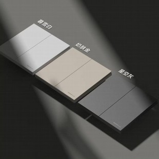 大自然开关插座超薄肤感无边框五孔一开网络空调墙壁环保面板家装