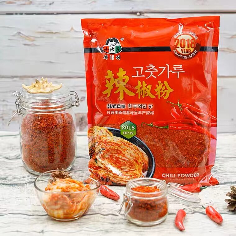 小伙子辣椒粉1000g 辣椒面 粗 辣白菜调料烧烤凉拌菜油泼辣子面