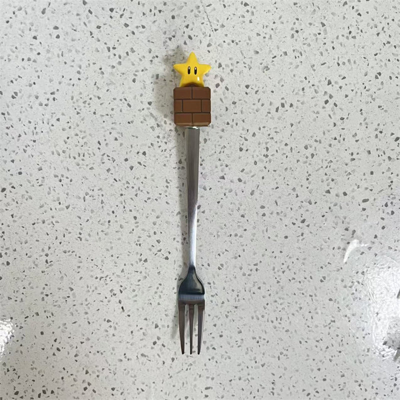 现货 USJ日本环球影城超级马里奥蘑菇头星星叉子勺子筷子餐具