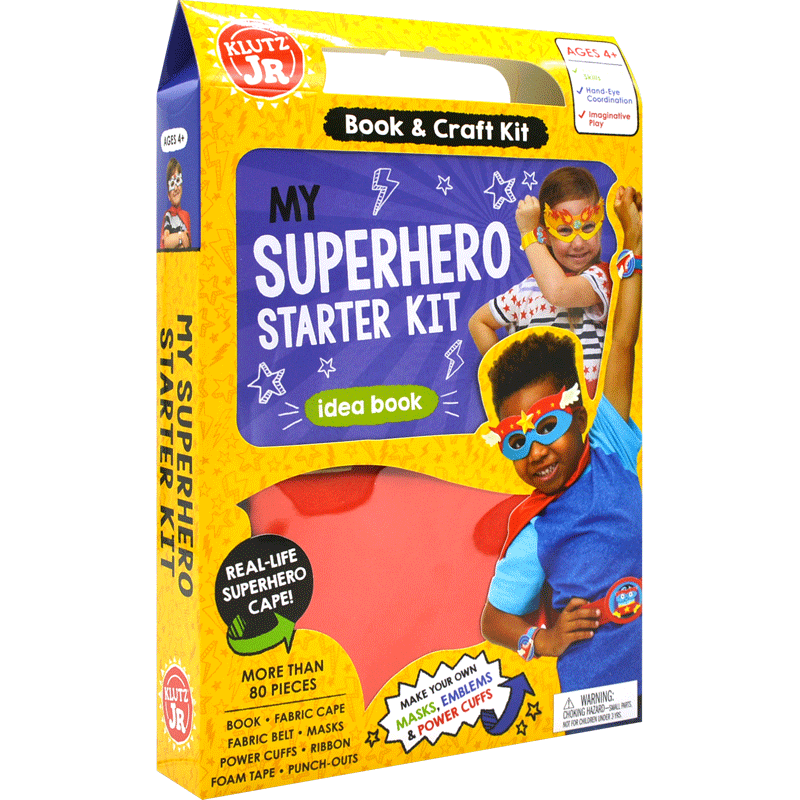 现货 我的超*英雄启动套件 英文原版 My Superhero Starter Kit (Klutz Junior) 培养动手能力 超人配件 儿童适用