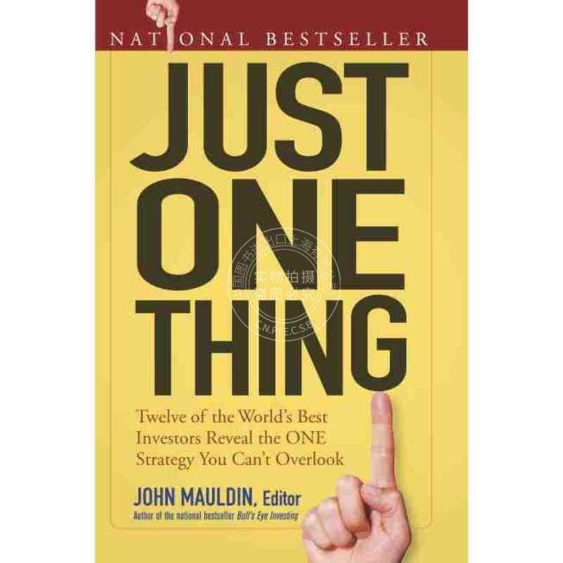 预售 按需印刷 12位世界最佳投资人策略揭密Just One Thing: Twelve Of The World'S Best Investors Reveal The One Strategy